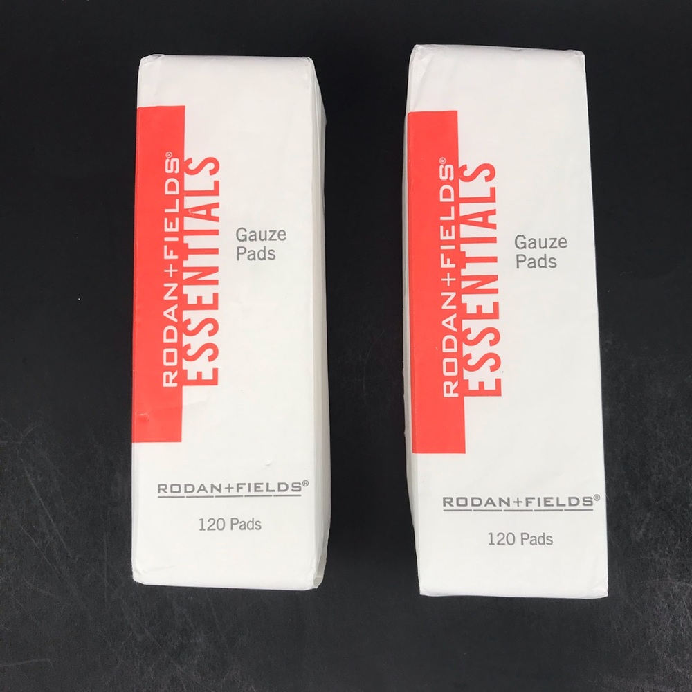 Rodan + Fields Essentials Gauze Pads 120 Each Lot of 2 New Sealed Packaging